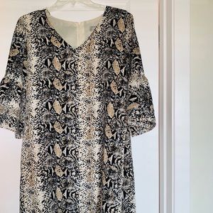 Snake print dress